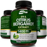 NutriFlair Bergamota Orgánica: fruta bergamota italiana destacada como fuente natural.