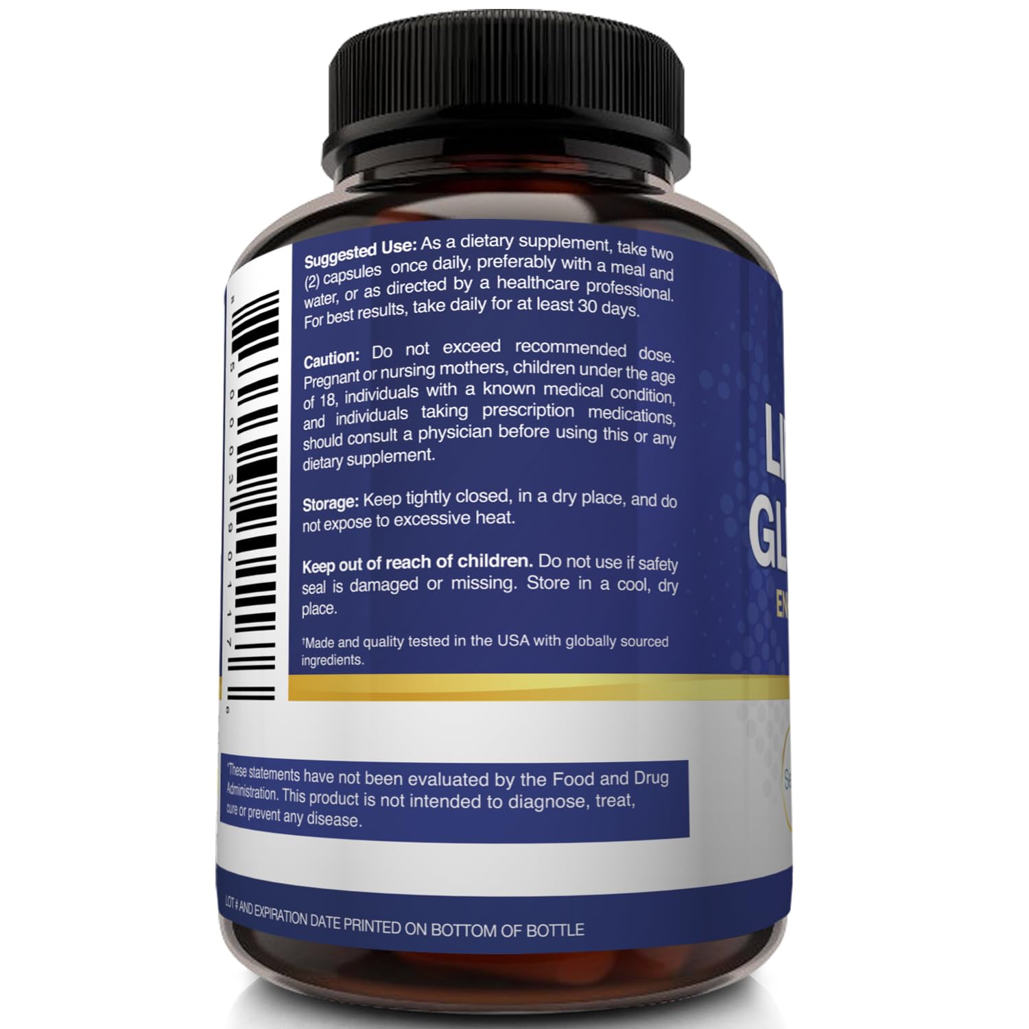 NutriFlair Liposomal Glutathione presentación de cápsulas para uso diario cómodo.