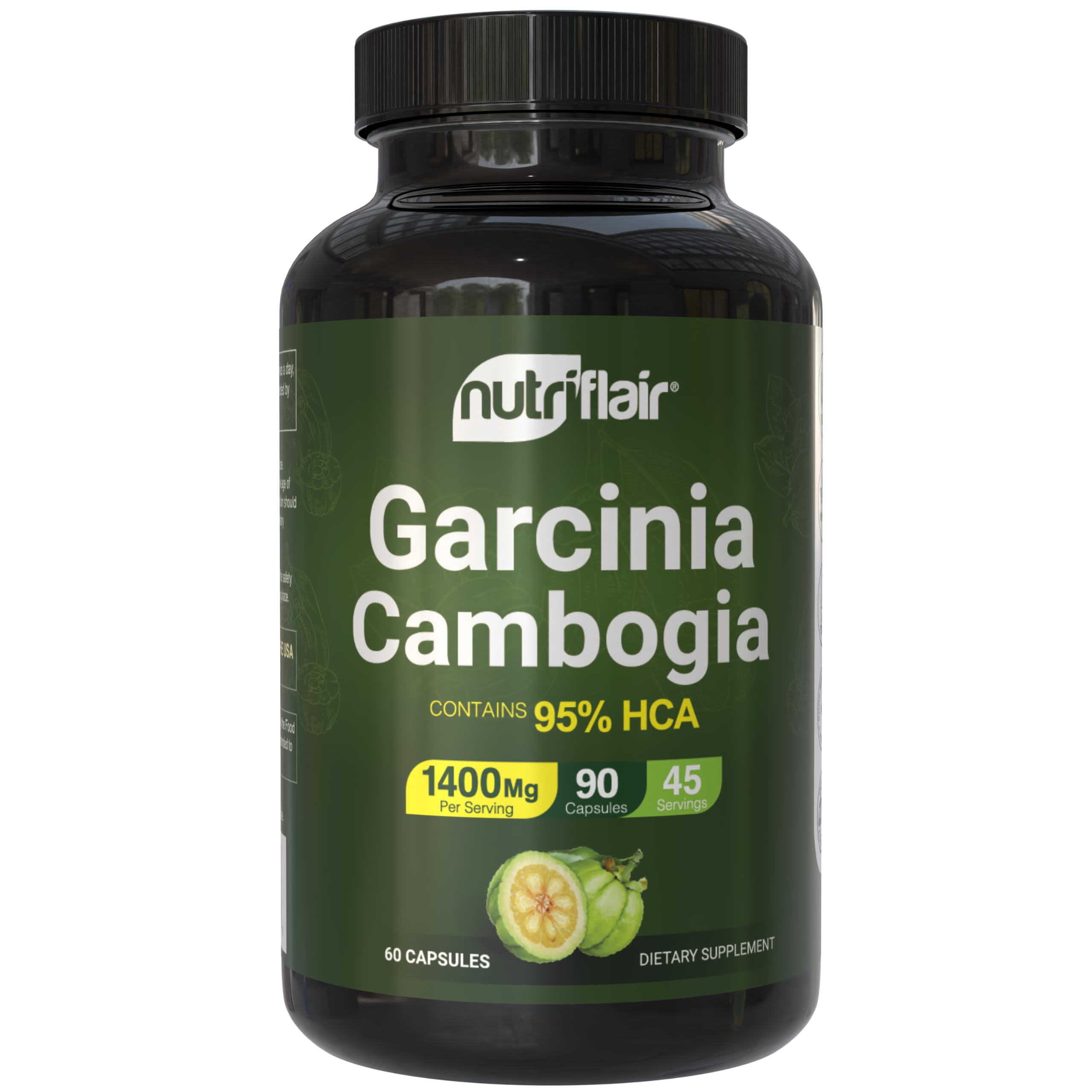 NutriFlair Garcinia Cambogia: botella de cápsulas para la rutina diaria