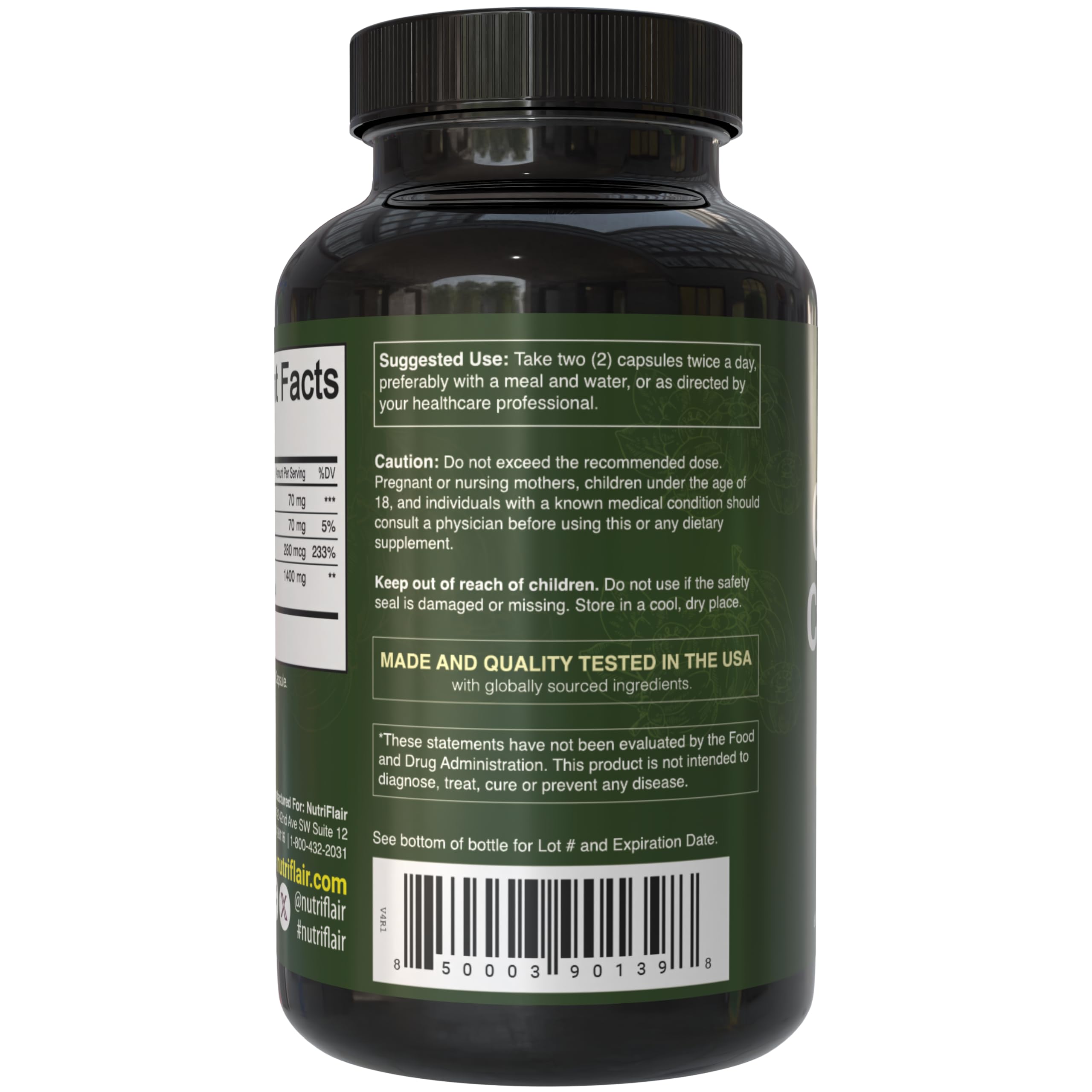 NutriFlair Garcinia Cambogia: prueba de terceros para seguridad y consistencia