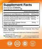 Etiqueta frontal de Nutriganix Curcuma Tranquilidad con indicaciones claras