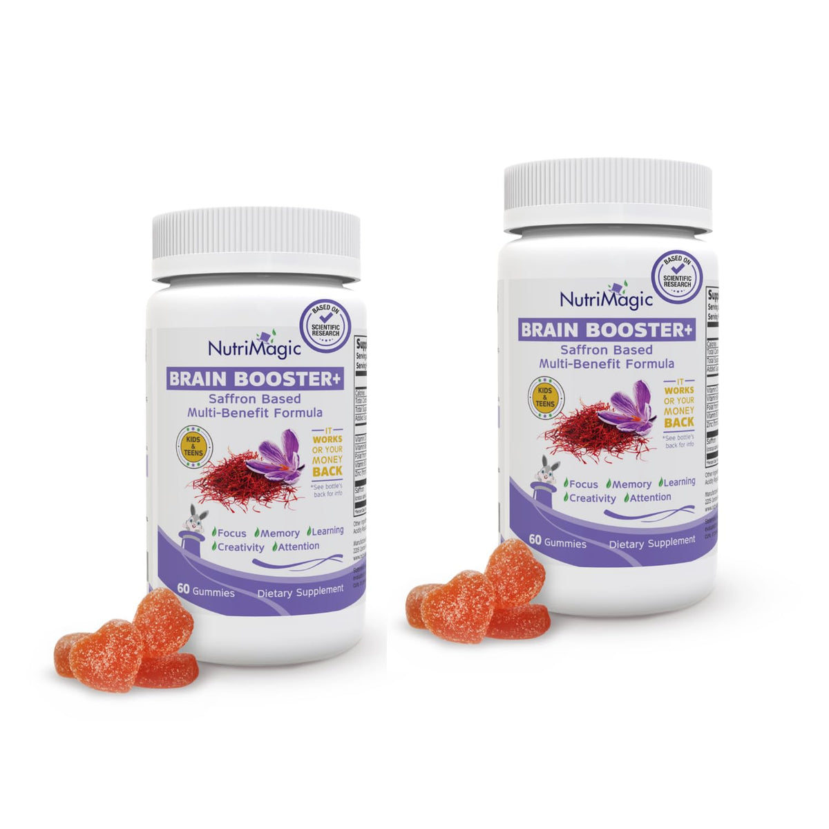 Gomitas NutriMagic de azafran para concentracion en ninos