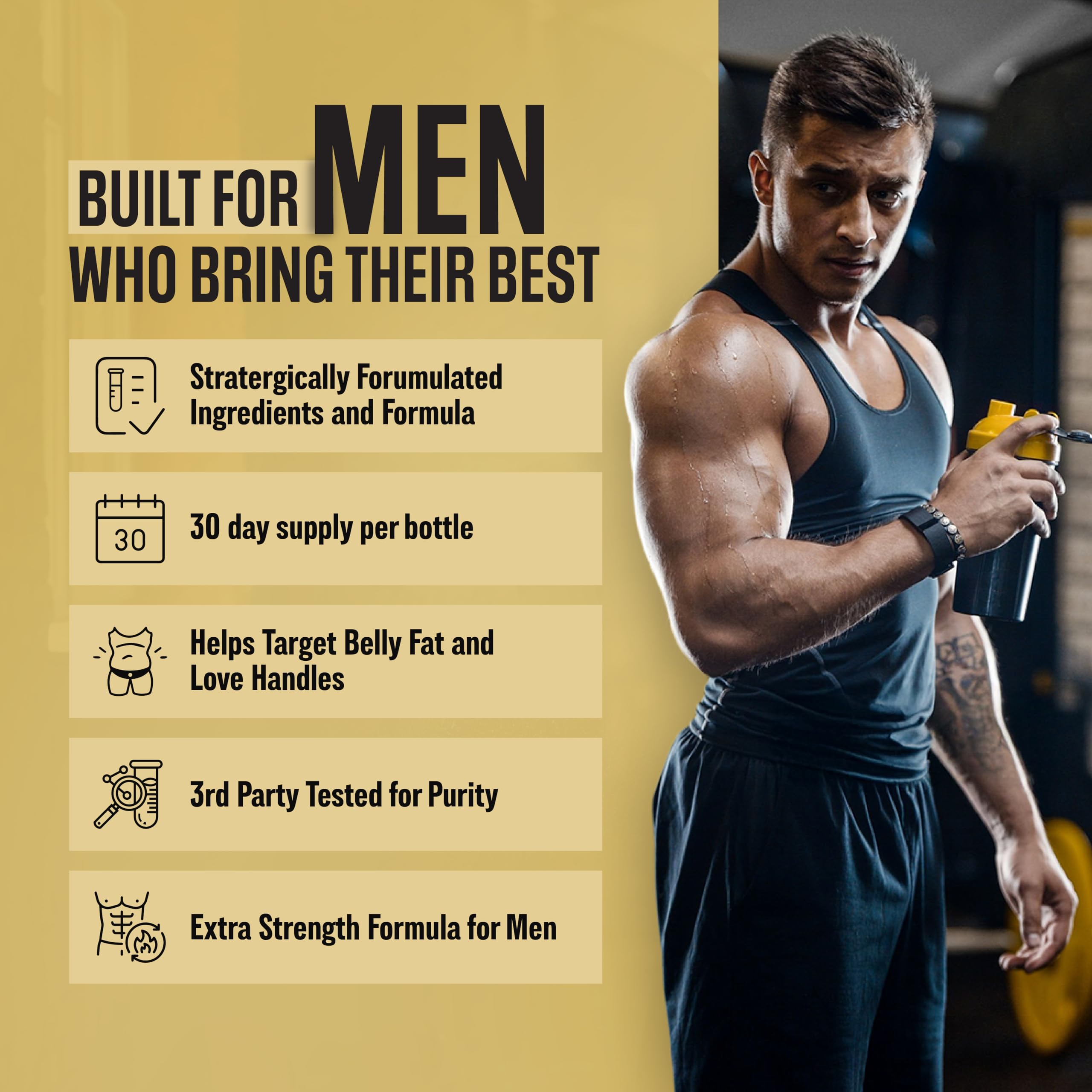 NutriMend IQ Male Performance Burner dosificador para control de dosis.
