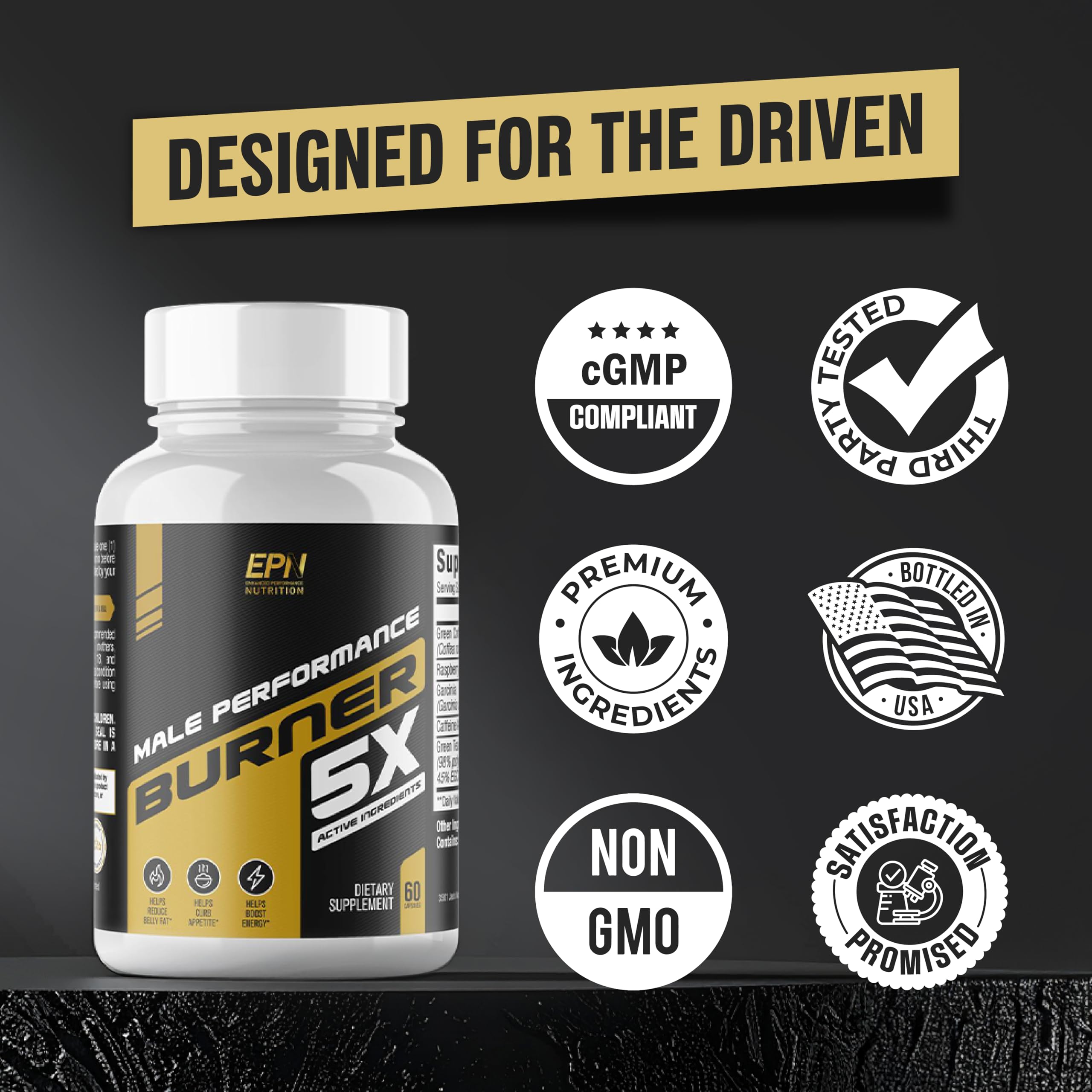 NutriMend IQ Male Performance Burner escena de entrenamiento para rendimiento.