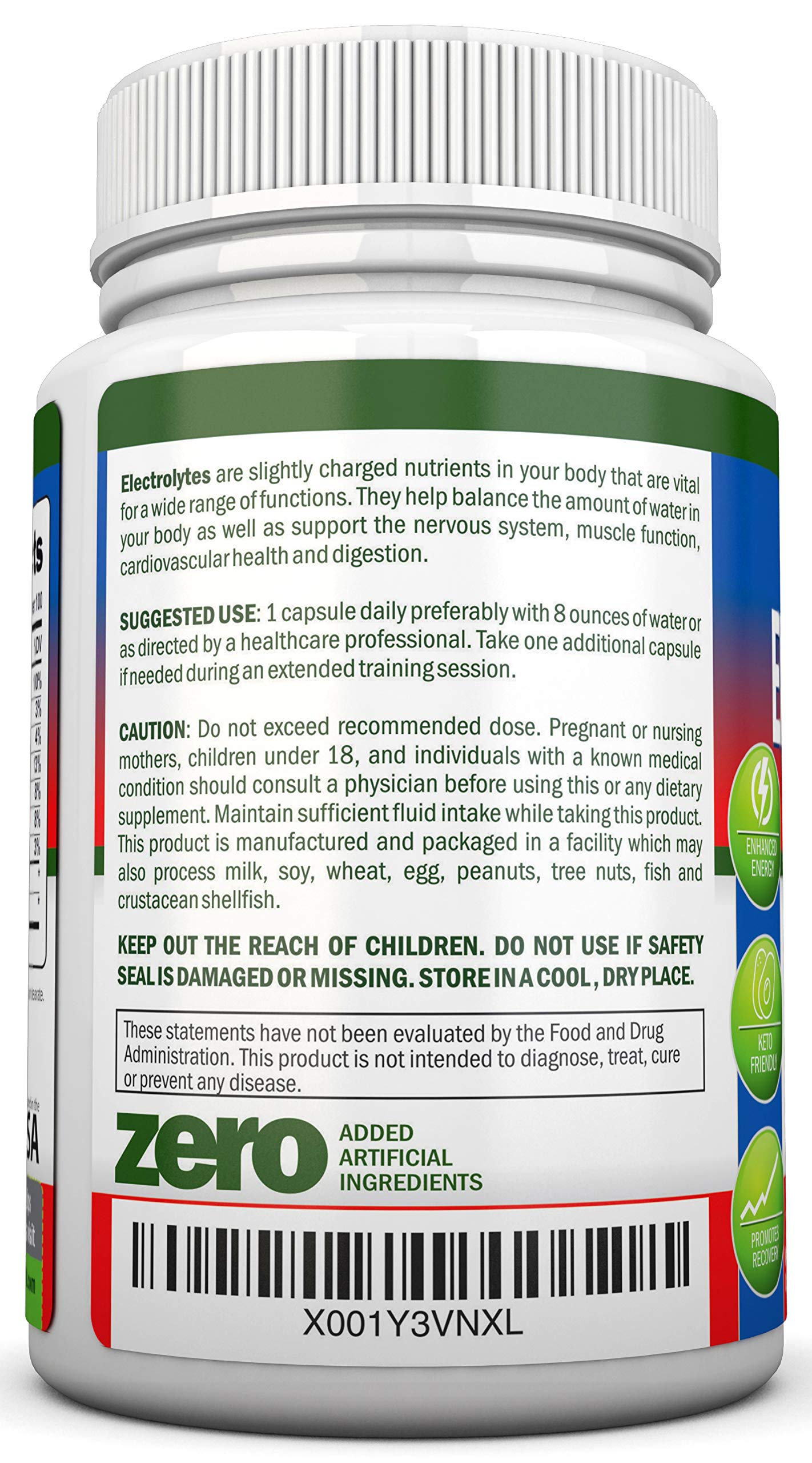 NutriONN Electrolytes: dosis diaria fácil, ideal para entrenamientos y post ejercicio.
