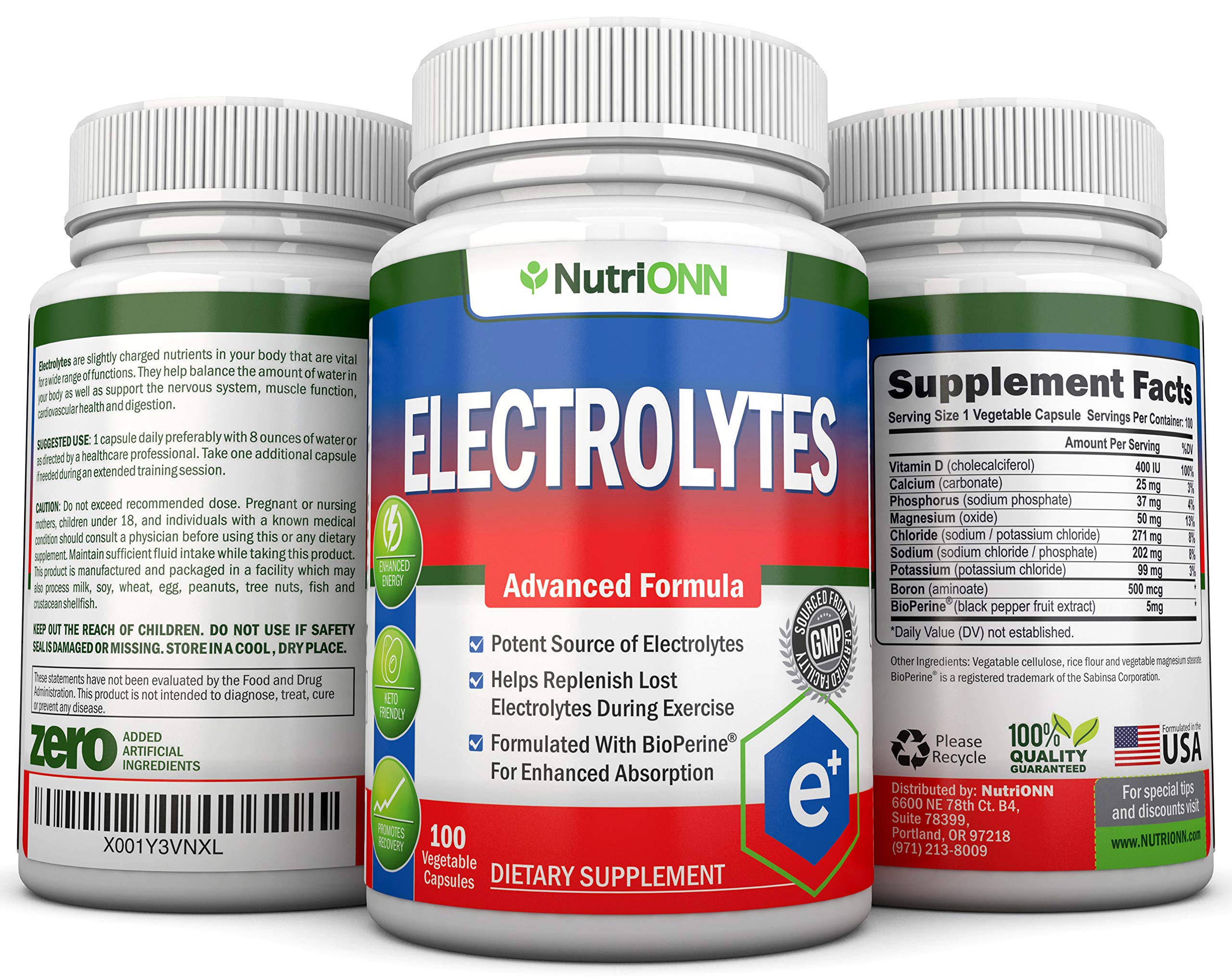 NutriONN Electrolytes: suplemento de sales minerales para rehidratación y equilibrio.