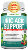 NutriONN Uric Acid Flush botella frontal, lista para uso diario y apoyar la salud renal.