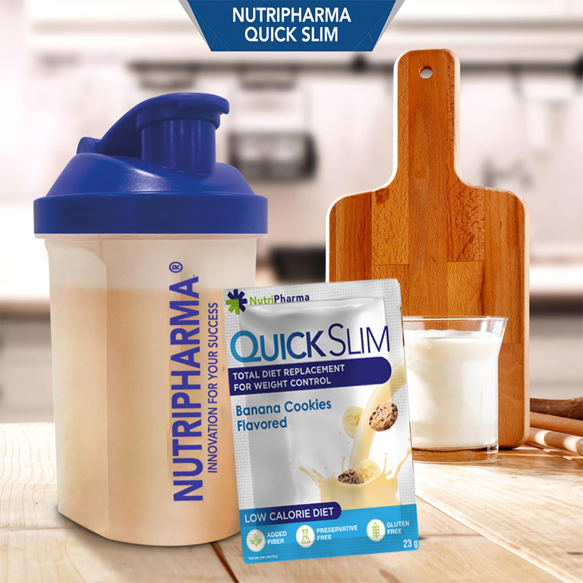 Nutripharma Quick Slim fibra prebiótica para apoyar la digestión.