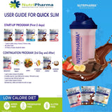 Nutripharma Quick Slim sabor Fresa Crema para empezar el día.