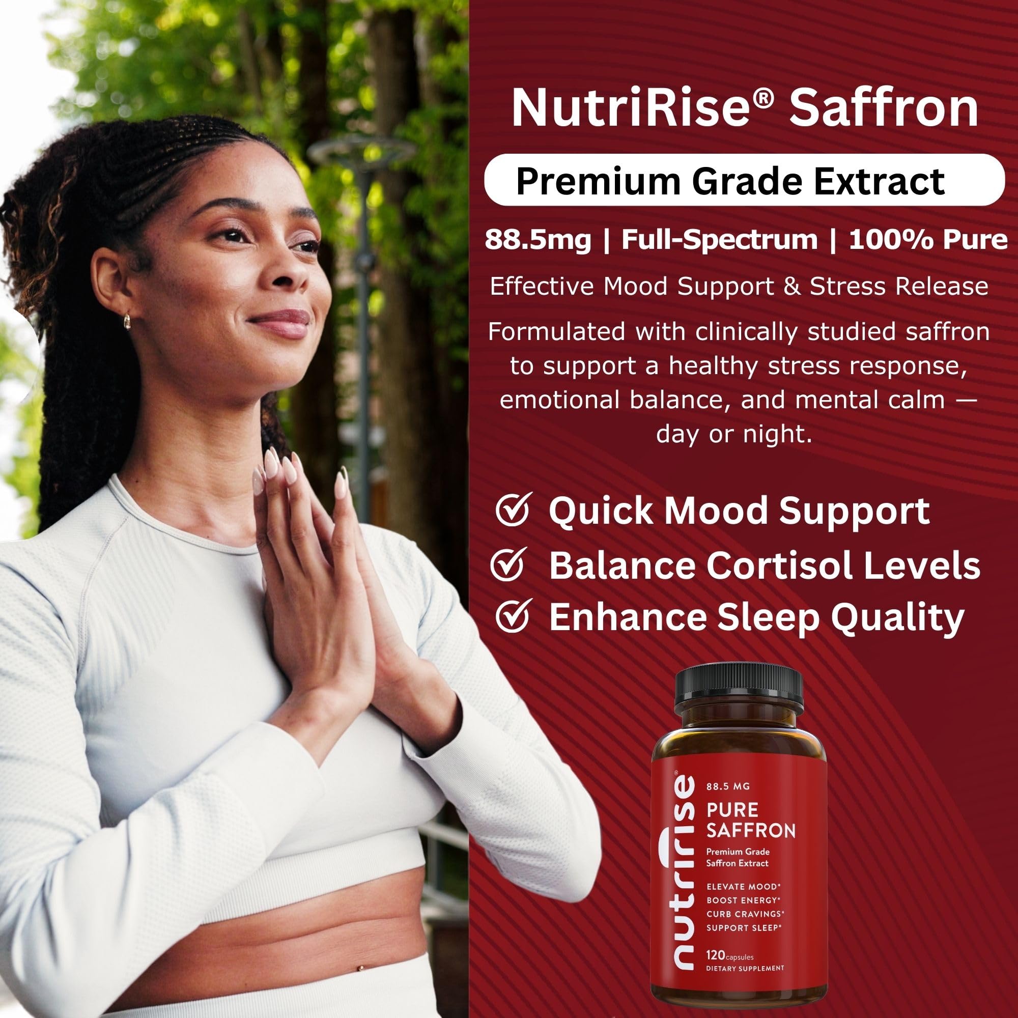 Cápsulas NutriRise con textura suave, ideal para descanso nocturno de calidad