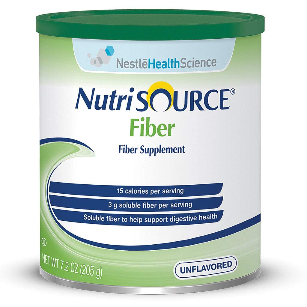 Nutrisource Fiber polvo sin sabor, fácil de mezclar en agua para fibra diaria