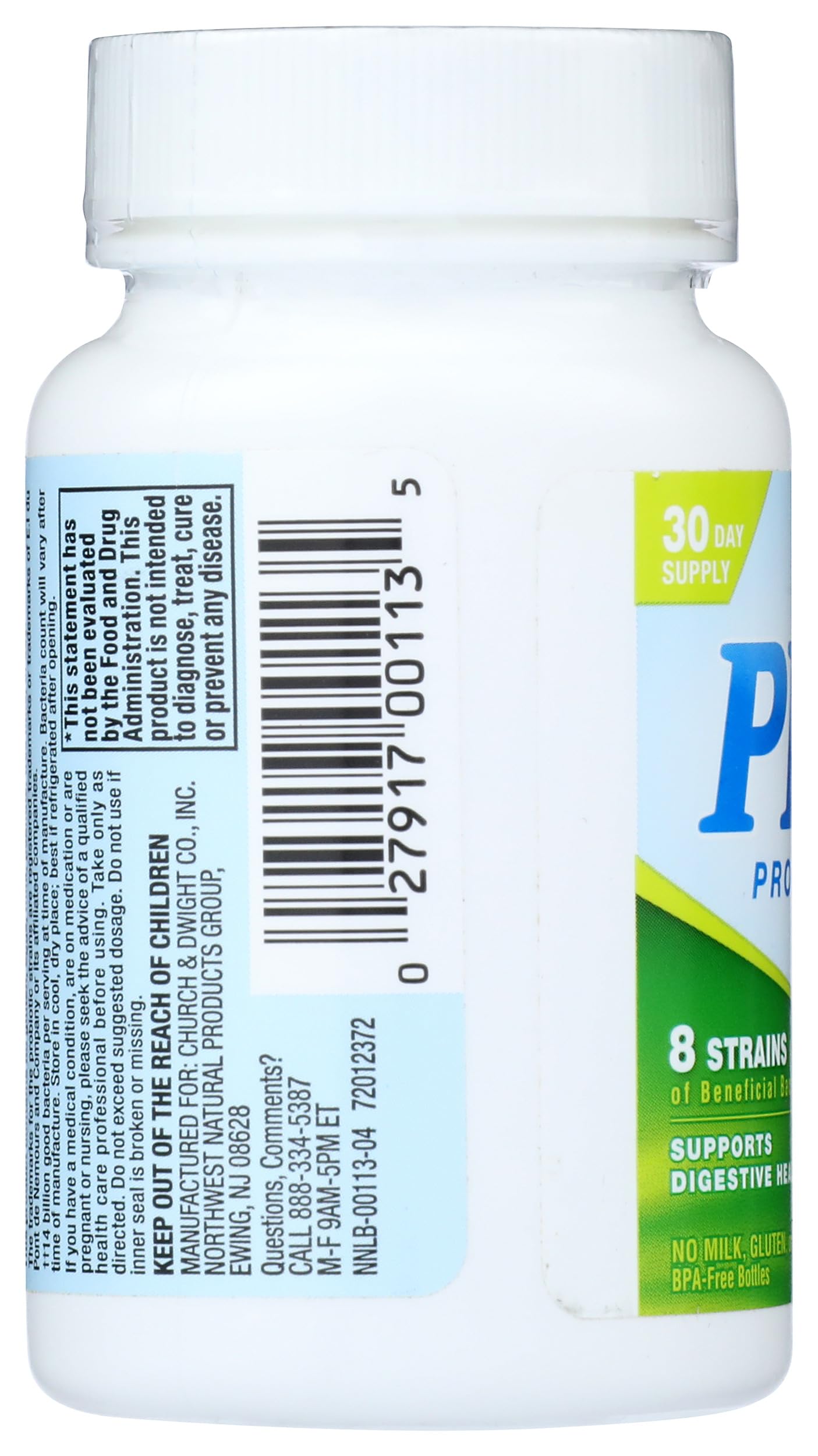 Nutrition Now Pb8 Acidophilus dosis diaria adecuada para vegetarianos