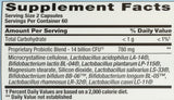 Nutrition Now Pb 8: etiqueta que resalta las 8 cepas probióticas