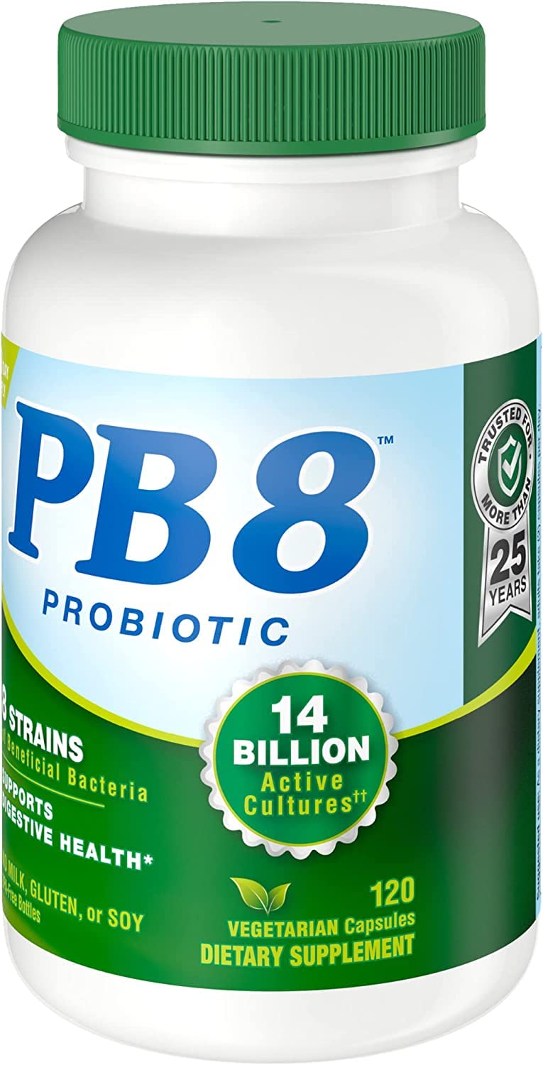 Nutrition Now PB 8 probiótico acidófilo vegetariano, cápsulas compactas para toma rápida