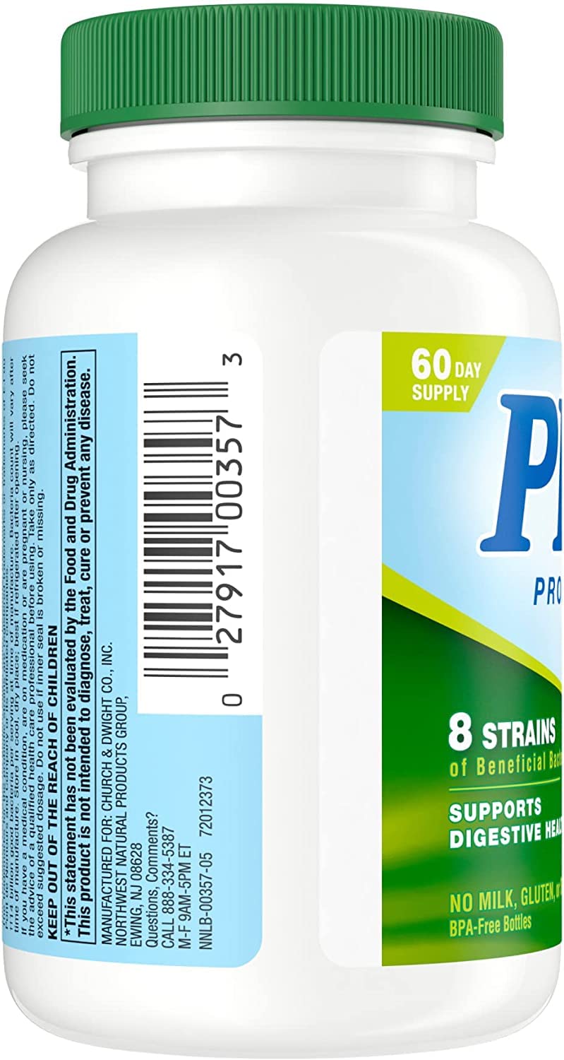 Nutrition Now PB 8 probiótico acidófilo vegetariano, cápsulas libres de gluten para usuarios sensibles