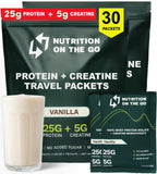 Nutrition On The Go sobres-proteina-aislada-con-creatina-vainilla para entrenamientos eficientes