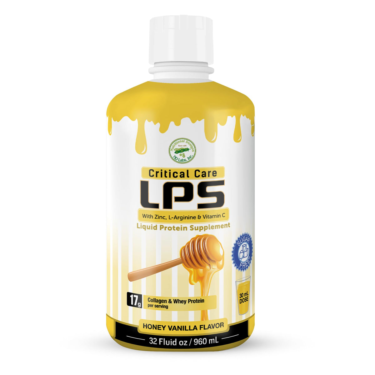 Nutritional Designs LPS, bote de colágeno líquido ideal para el cuidado de la piel.