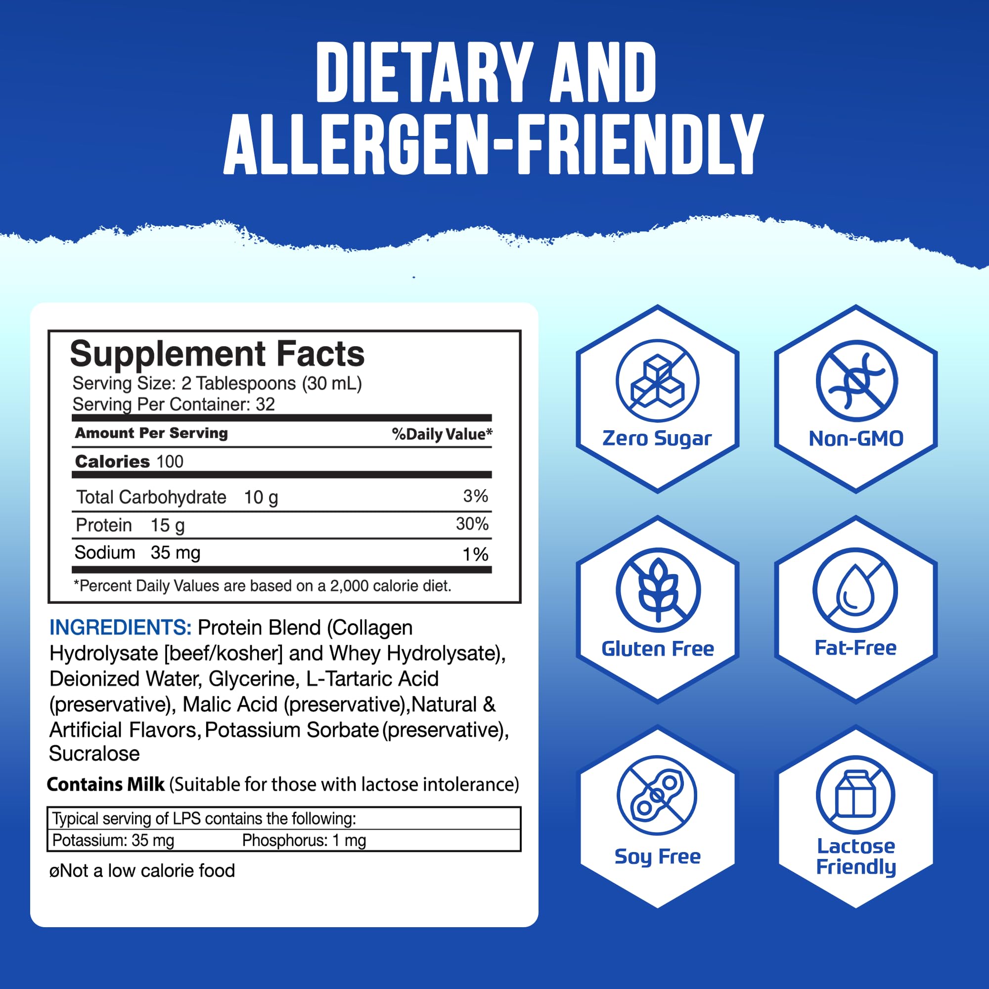 Nutritional Designs LPS colágeno líquido, toma fácil, compatible con rutinas de entrenamiento