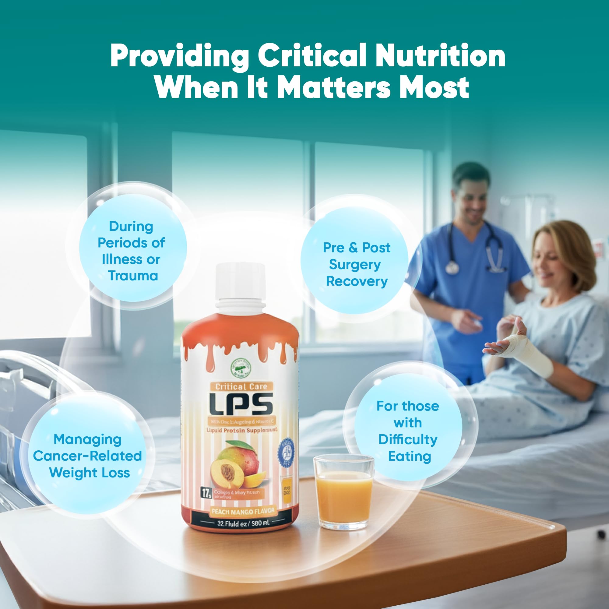 Nutritional Designs LPS, bebida proteica en vaso para uso diario.