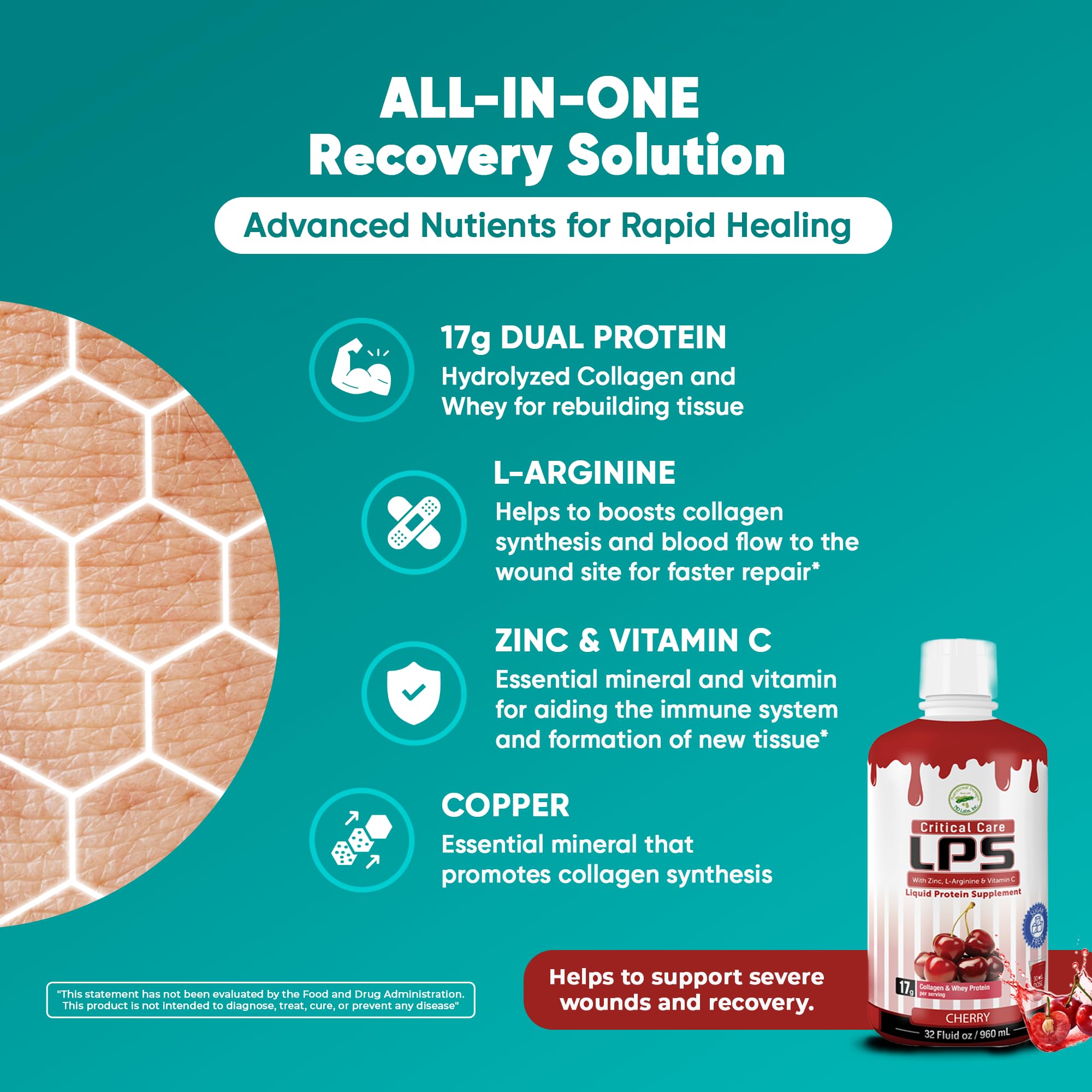Nutritional Designs LPS, color dorado de la proteína, fuente de proteína de suero.