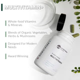 Nutritional Roots Multivitamin+ cápsulas, fuente de vitaminas para digestión equilibrada.
