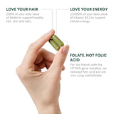 Nutritional Roots Multivitamin+ mezcla de vegetales orgánicos, nutrientes potentes para el día.