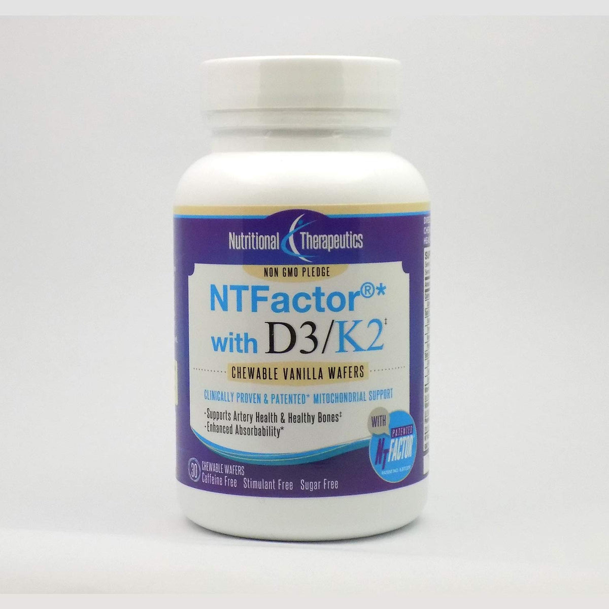 Nutritional Therapeutics D3/K2 con NT Factor, botella vainilla, apoya energía natural