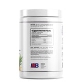 NutritionBizz Fuel 2:1:1 con cuchara medidora para preparar bebida de piña