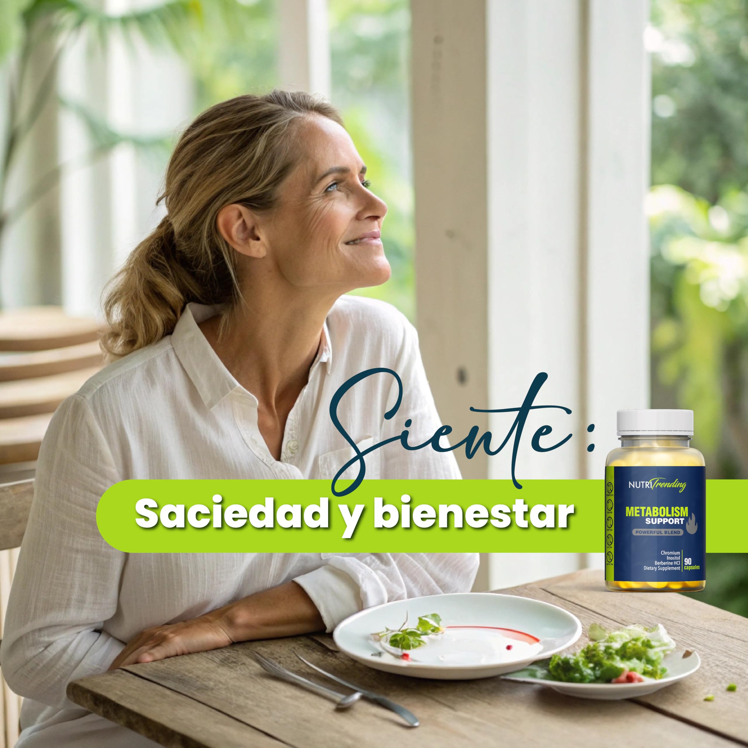 NutriTrending Metabolismo soporte estilo de vida saludable, escena de comidas