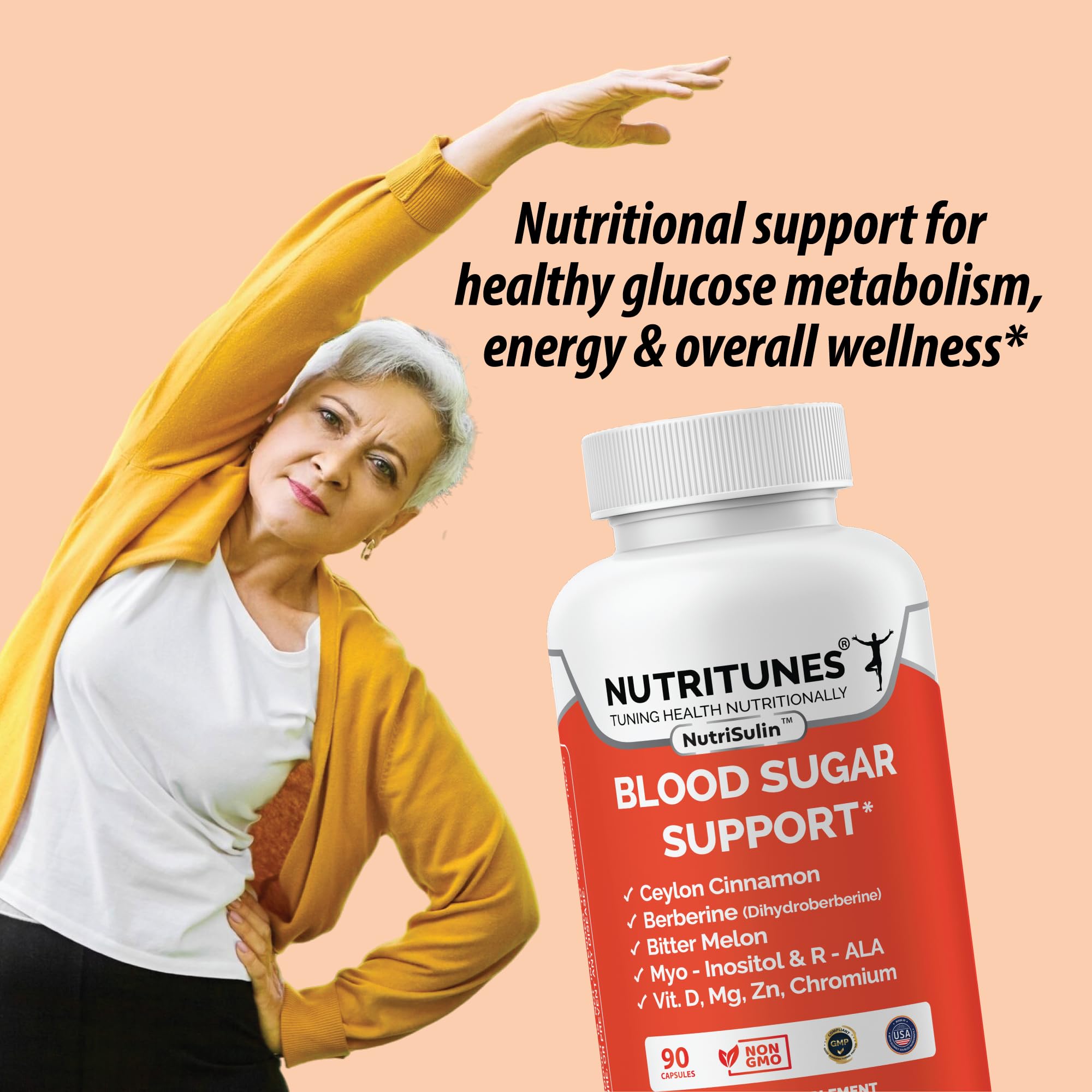 NutriSulin cromo magnesio zinc visibles como minerales clave.