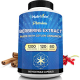 Nutrivein Berberina 1200 mg en botella para digestión diaria.