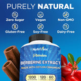 Nutrivein Berberina fabricado en EE. UU. con ingredientes veganos.
