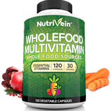 Nutrivein multivitamínico, botella frontal, apoyo a energía diaria.