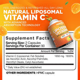 Nutrivein Vitamina C liposomal, etiqueta del producto para elección informada.