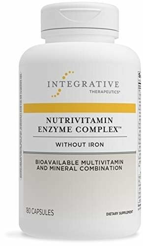 Etiqueta sin lácteos en NutriVitamin Enzima Complejo.