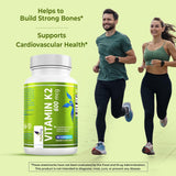NutriZing K2 MK-7 cápsula en envase destacando salud arterial.