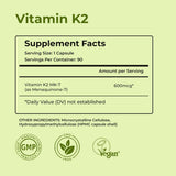 NutriZing K2 MK-7 uso diario recomendado para calcio.