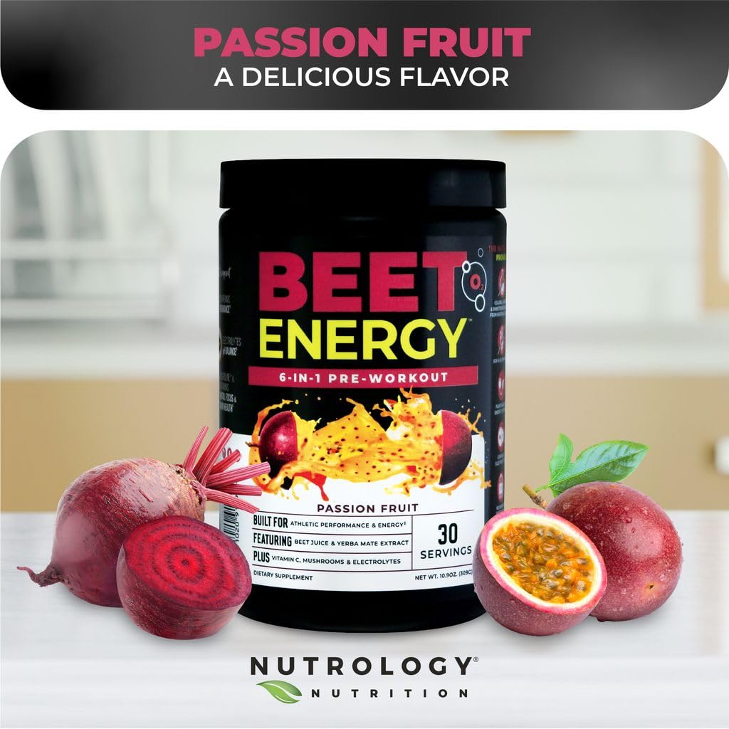 Nutrology Beet Energy O2 energía natural con cafeína de yerba mate
