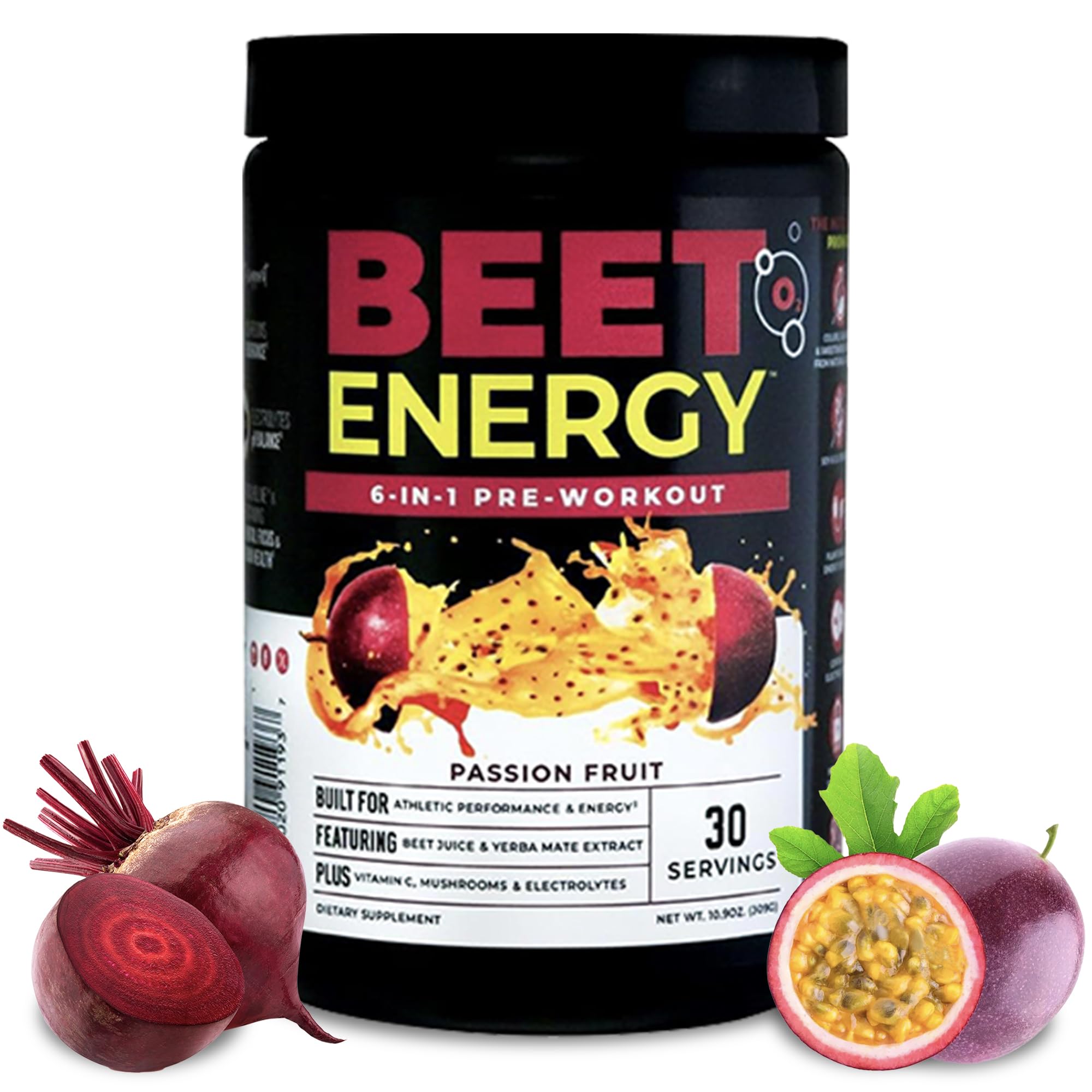Nutrology Beet Energy O2 envase frontal con diseño claro para pre-entrenamiento