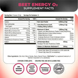 Nutrology Beet Energy O2 polvo seco listo para mezclar