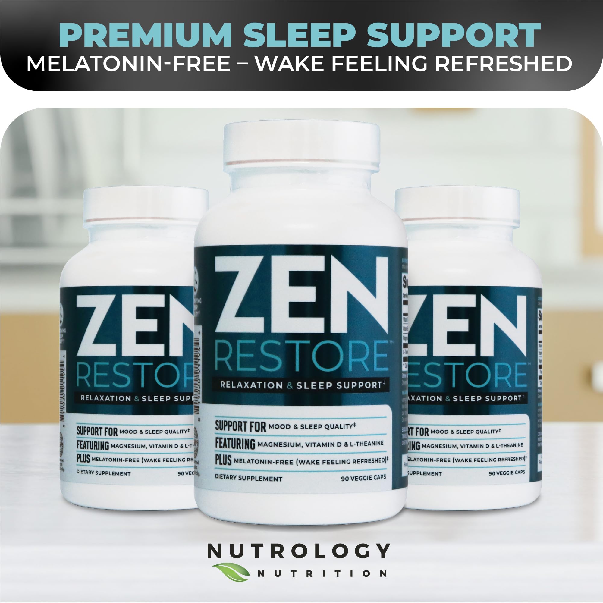 Nutrology Zen Restore textura suave de cápsulas facilita la toma diaria