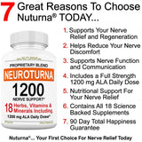 Nuturna Neuroturna: etiqueta de ingredientes que destaca vitaminas y hierbas.