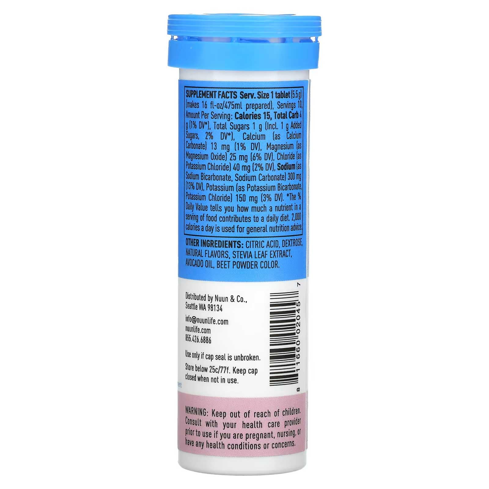 Nuun Active, tubo compacto para llevar, ideal en entrenamiento