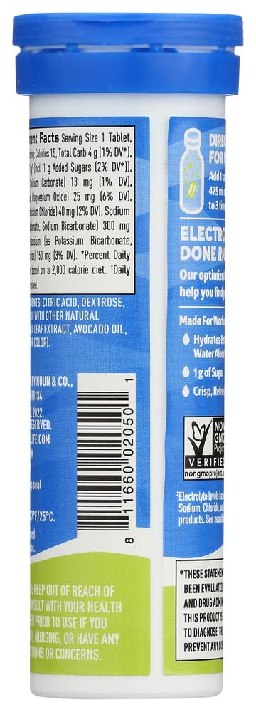 Nuun Active disolución en agua en vaso para uso diario