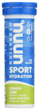 Nuun Active tabletas sabor limón-lima disuelta en agua para hidratación rápida