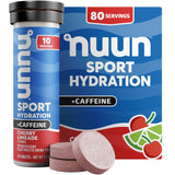 Nuun Energía: tabletas de electrolitos sabor cereza-limonada para hidratación refrescante.