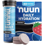 Nuun empaque sabor frutos del bosque para llevar y mantener la hidratación diaria.