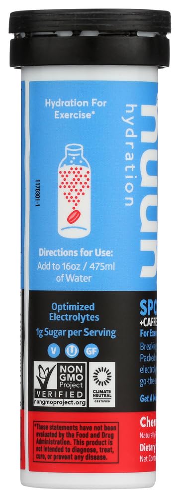 Nuun Energy se disuelve en 473 ml de agua para beber