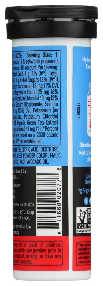 Nuun Energy empaque-6-tubos, conveniencia diaria para mantener hidratación y energia.