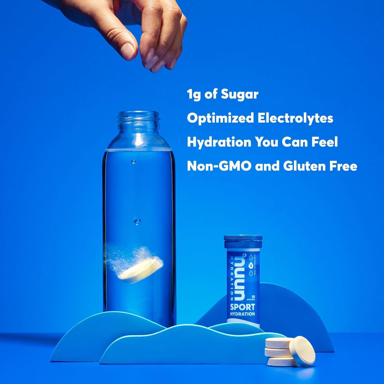 Nuun Active, vaso de agua para beber durante la actividad física.